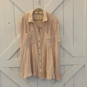 Free People Peach Mini Dress